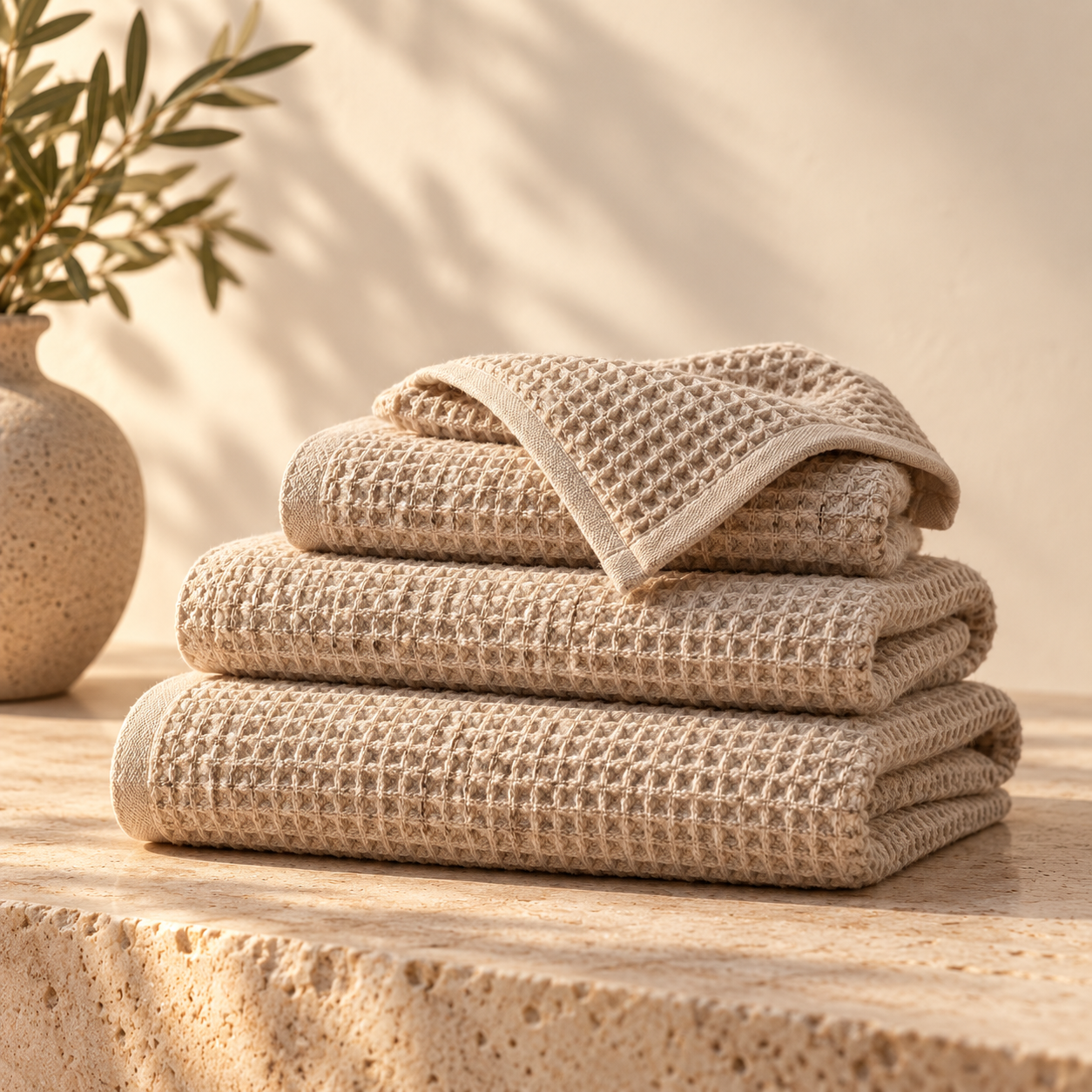 A-CIOS Waffle Towel Set